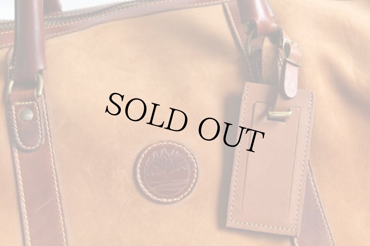 画像5: USA製 Timberlandティンバーランド ヌバックレザー ボストンバッグ 茶 (5)