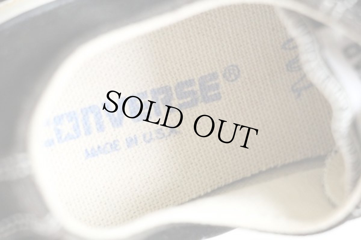 画像5: 90s USA製 CONVERSEコンバース ALL STARオールスター スエードレザー Low 黒 6.5 (5)