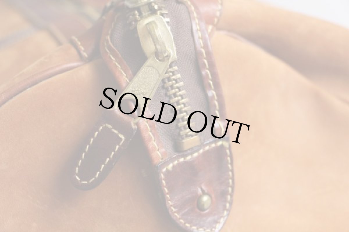 画像6: USA製 Timberlandティンバーランド ヌバックレザー ボストンバッグ 茶 (6)