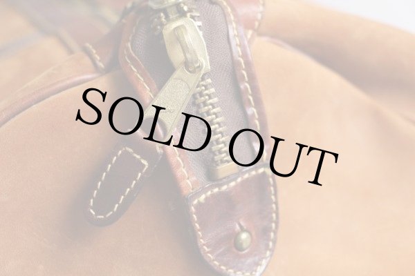 USA製 Timberlandティンバーランド ヌバックレザー ボストンバッグ 茶