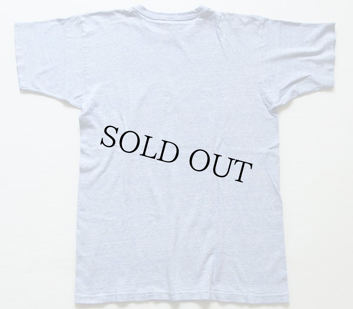 画像3: 80s USA製 Championチャンピオン 染み込みプリント 88/12 Tシャツ 杢ブルー L (3)