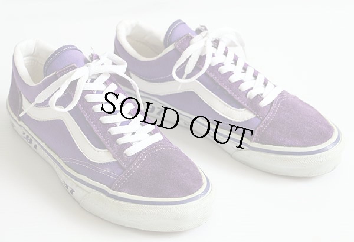 画像2: 90s USA製 VANSバンズ OLD SCHOOLオールドスクール サイドテープ 紫 8★スニーカー (2)