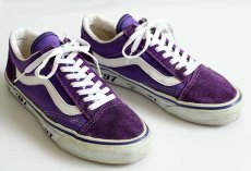 画像1: 90s USA製 VANSバンズ OLD SCHOOLオールドスクール サイドテープ 紫 8 (1)