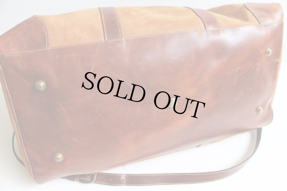 画像3: USA製 Timberlandティンバーランド ヌバックレザー ボストンバッグ 茶 (3)