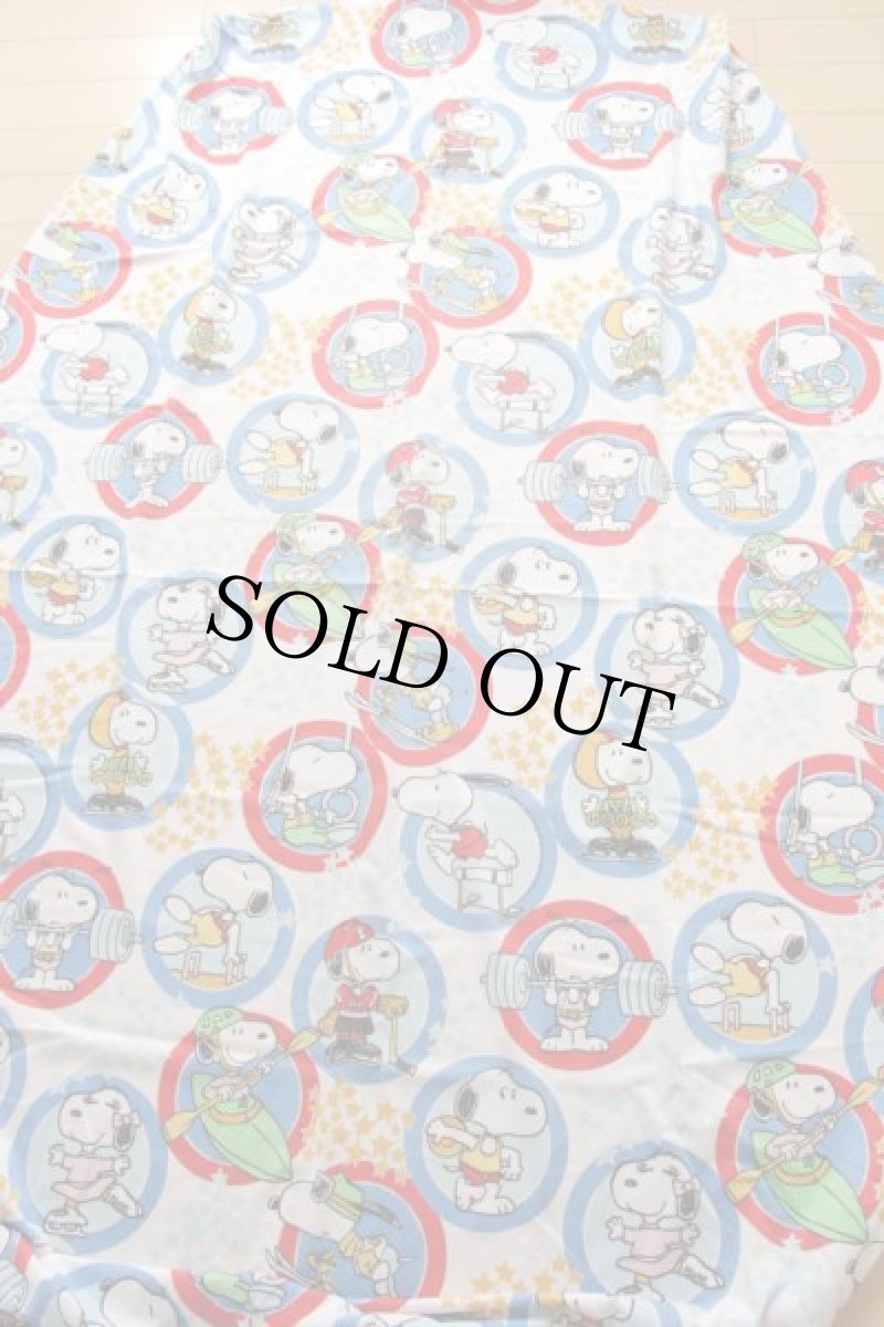 画像2: 80s USA製 スヌーピー フィットシーツ (2)