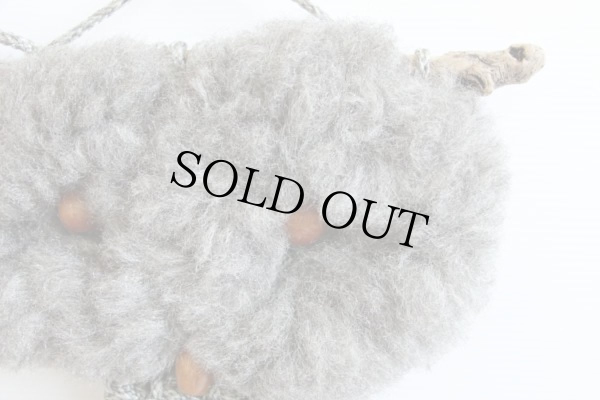 画像3: ビンテージ ハンドメイド フクロウ ウォールデコ (3)