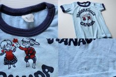 画像3: 80s NIAGARA FALLS CANADA リンガーTシャツ 水色×紺 キッズ (3)