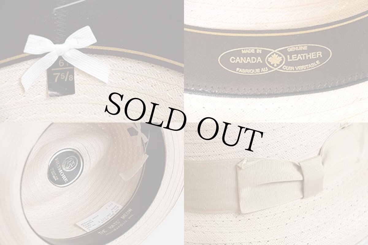 画像3: デッドストック★カナダ製 BILTMORE 中折れ ストローハット サンド 7 5/8 61 (3)