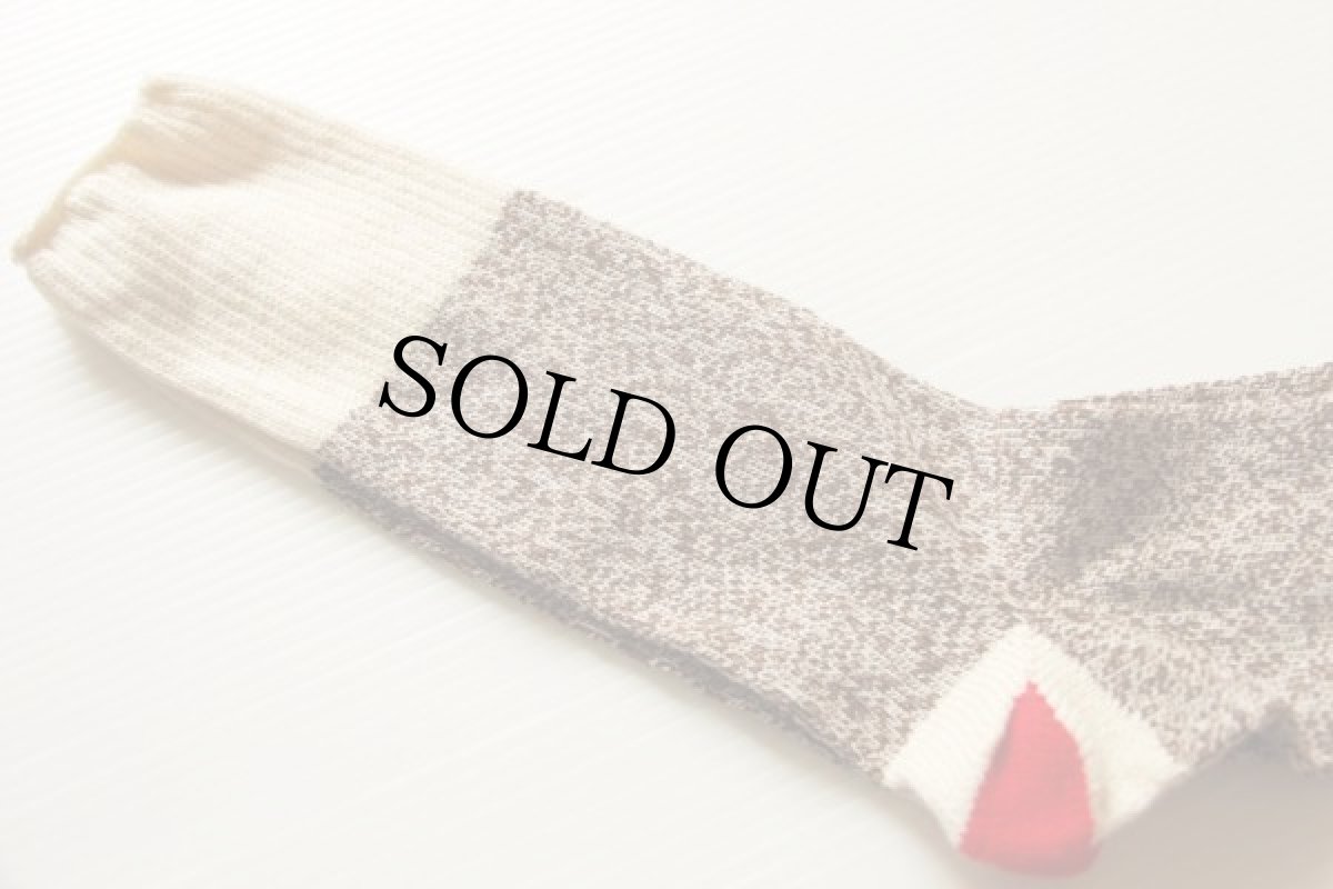 画像2: 未使用★レッドヒール ソックス 霜降り茶★靴下 ソックモンキー (2)