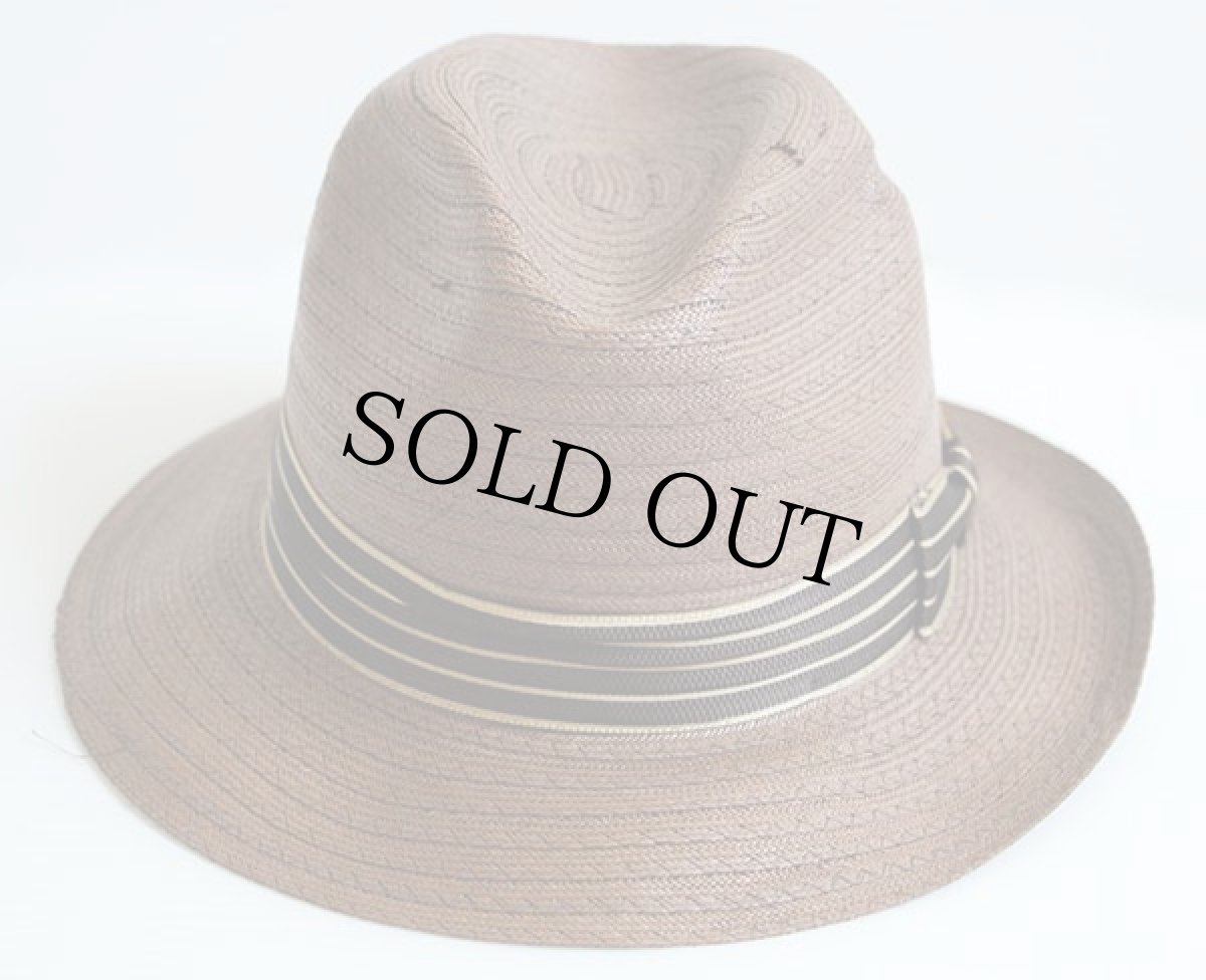 画像2: デッドストック★カナダ製 BILTMORE 中折れ ストローハット ブラウン 7 3/4 62 (2)