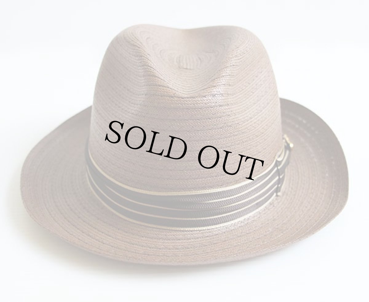 画像2: デッドストック★カナダ製 BILTMORE 中折れ ストローハット ブラウン 7 5/8 61 (2)