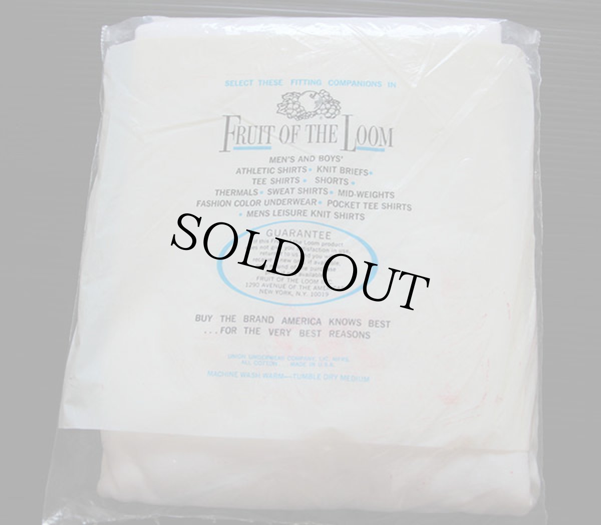 画像2: デッドストック★70s USA製 FRUIT OF THE LOOM 無地 クルーネック コットンTシャツ 白 XL  3パック (2)