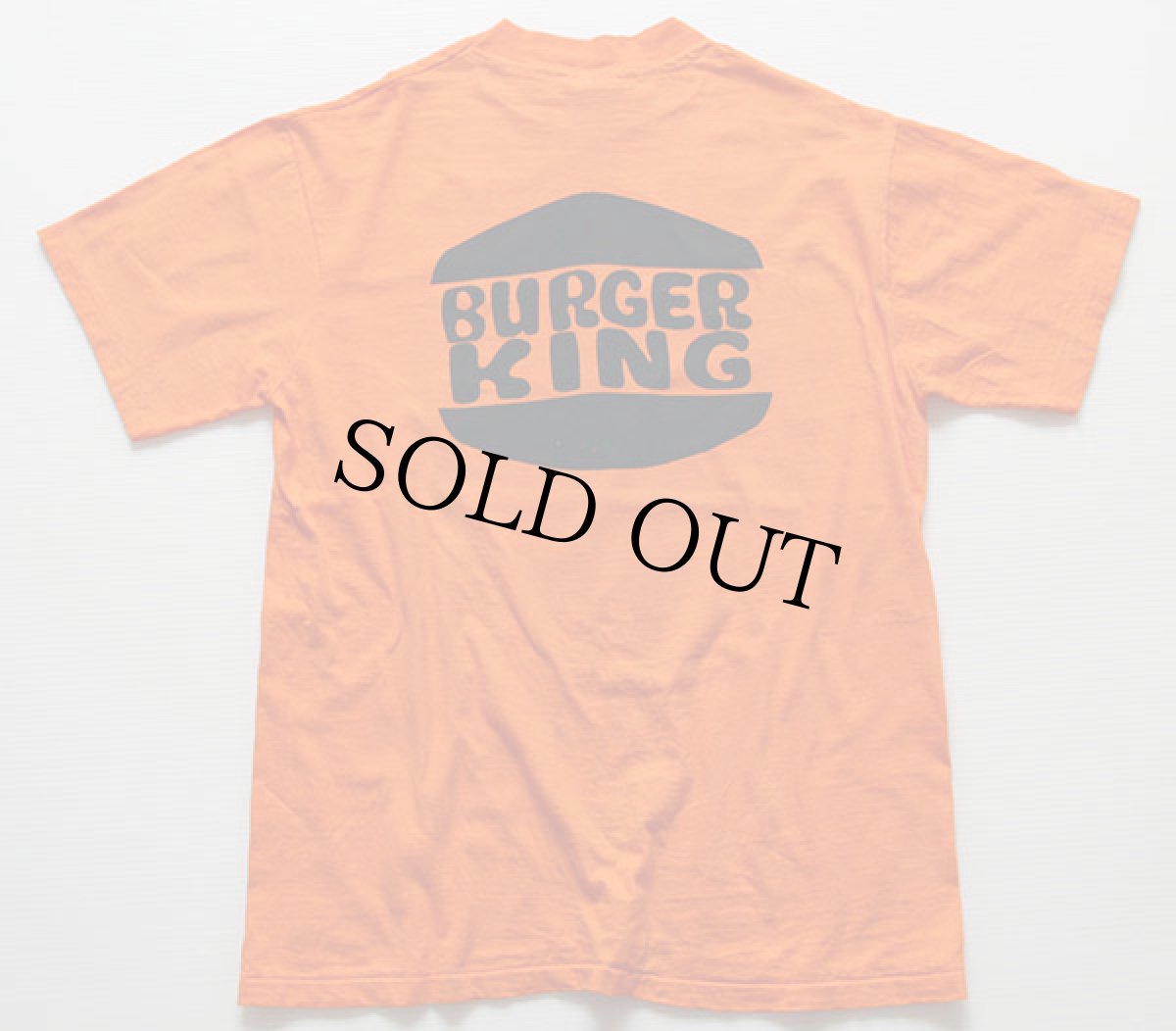 画像2: 80s USA製 Hanes BURGER KING バーガーキング HALLOWEEN ハロウィン 両面 染み込みプリント Tシャツ オレンジ L (2)