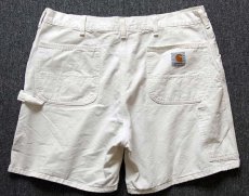 画像2: 90s USA製 carharttカーハート ペインター ショートパンツ 白 38★ショーツ (2)