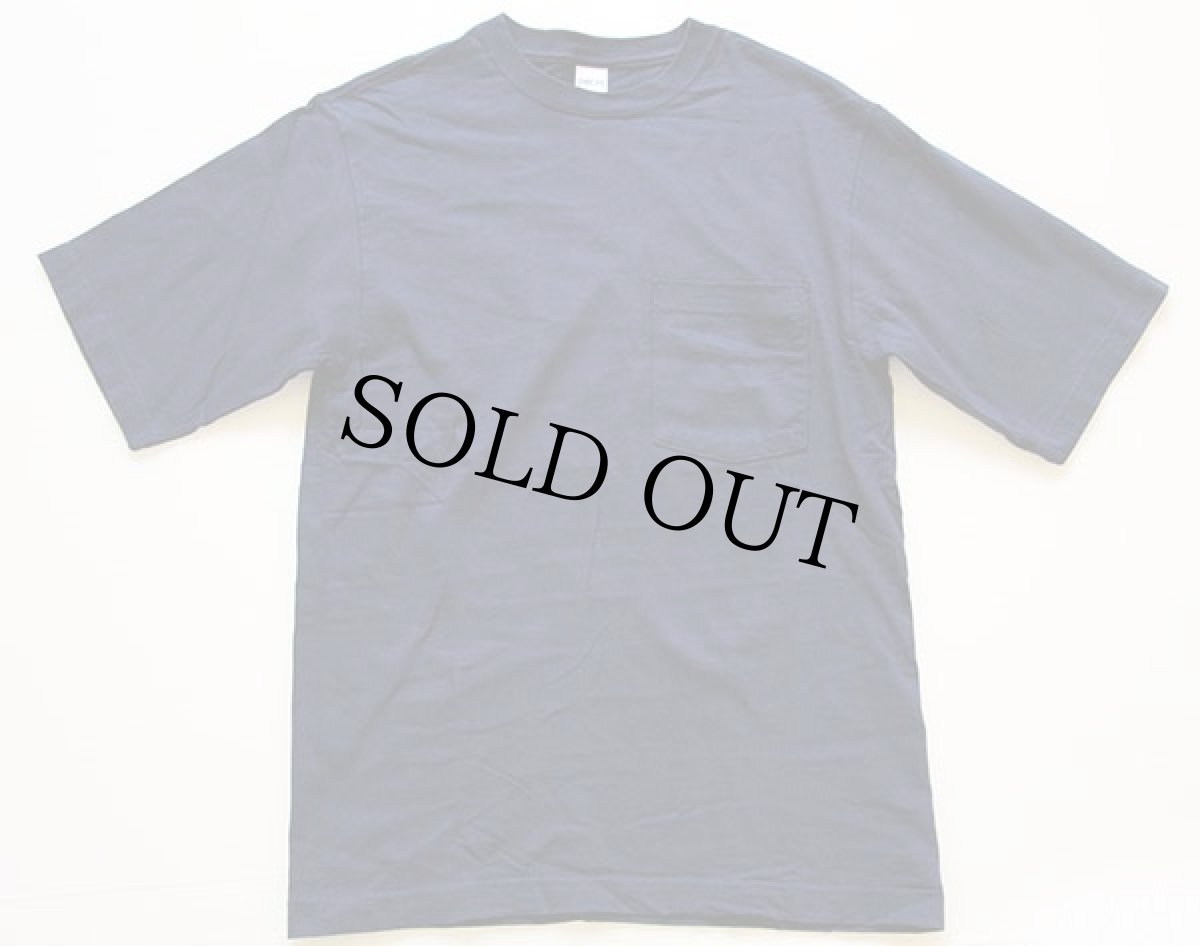 画像2: デッドストック★90s USA製 CHEROKEE 無地 コットン ポケットTシャツ 紺 S (2)