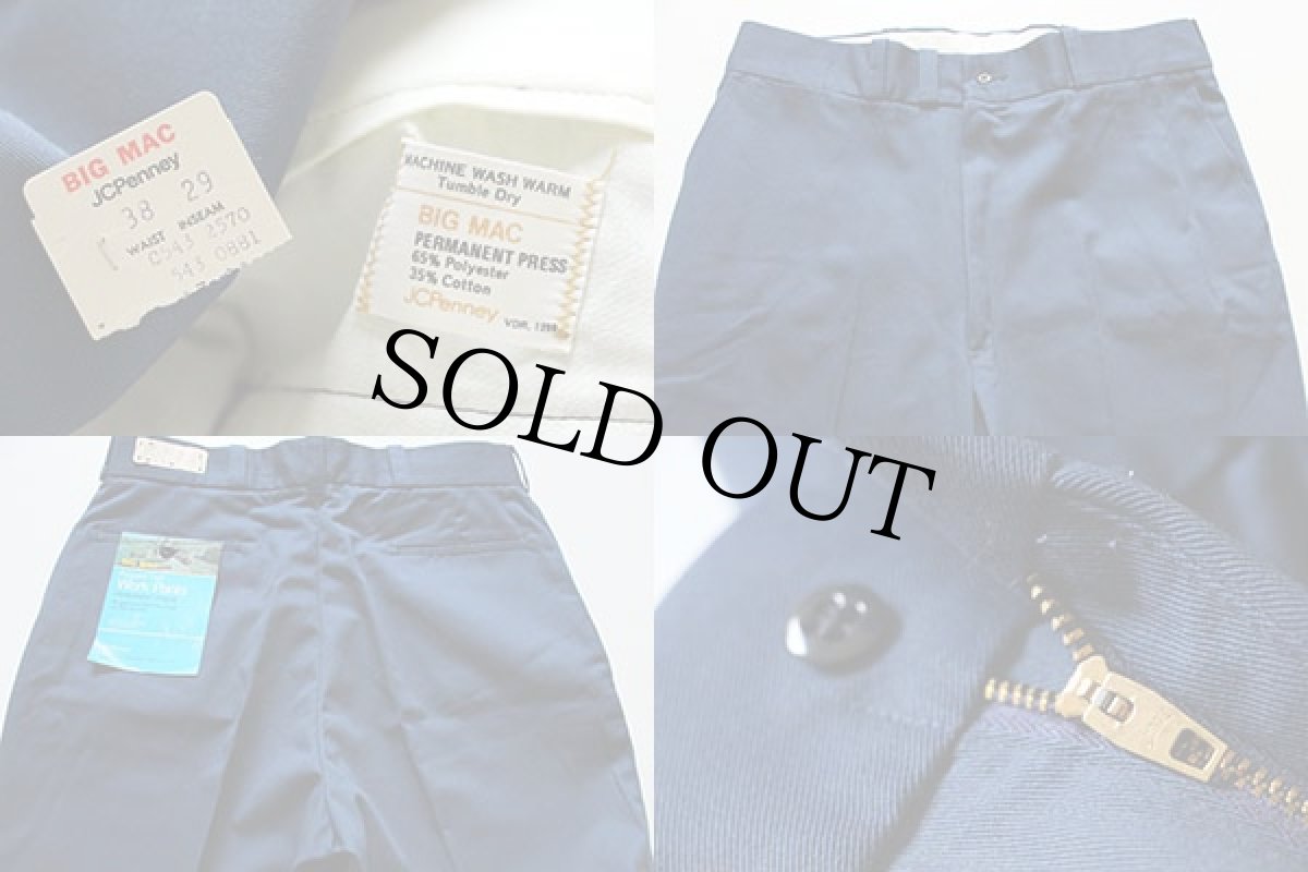 画像3: デッドストック★70s JCPenney BIGMACビッグマック ワークパンツ 紺 38 (3)