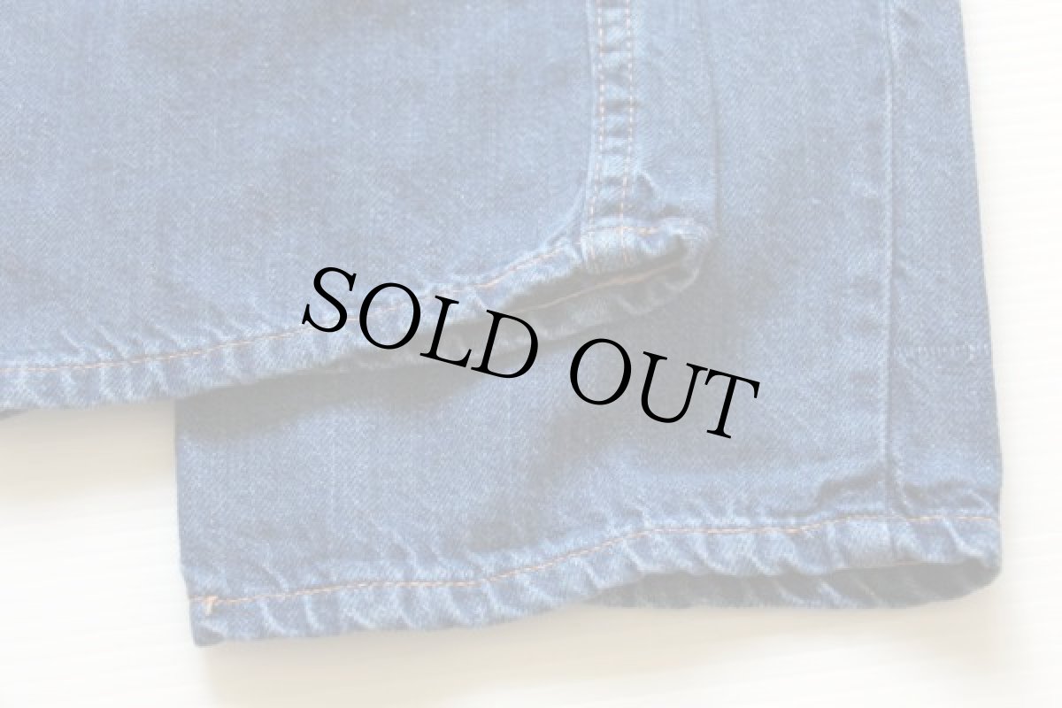 画像6: 60s DICKSON JENKINS インディゴ デニムパンツ w28 (6)