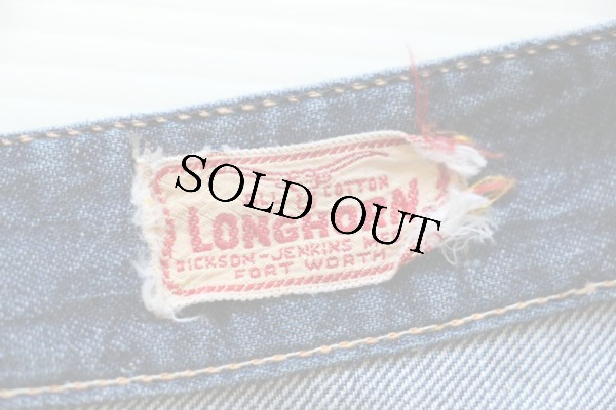 画像4: 60s DICKSON JENKINS インディゴ デニムパンツ w28 (4)