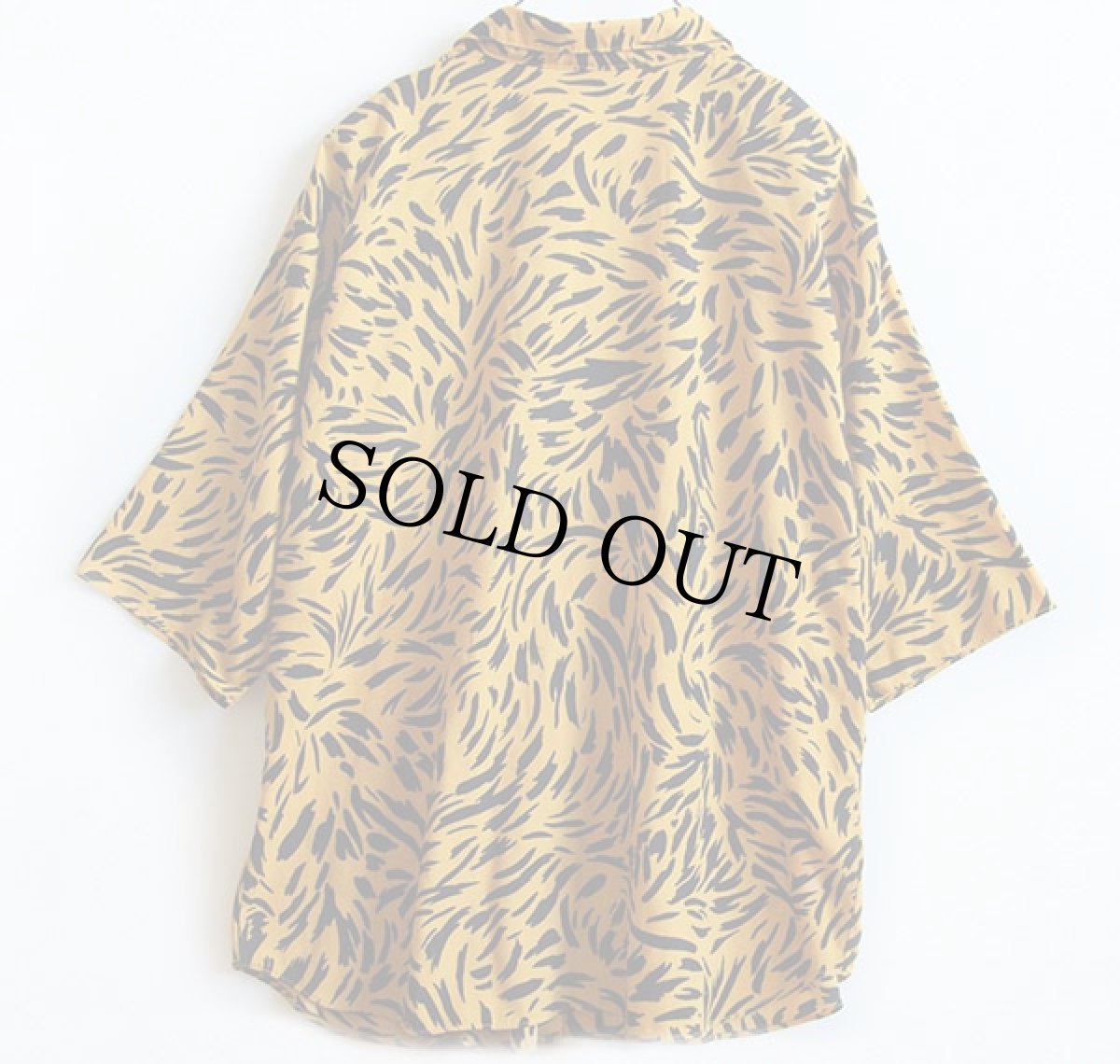 画像2: 80s GOLDEN WINGS タイガー柄 半袖シャツ (2)