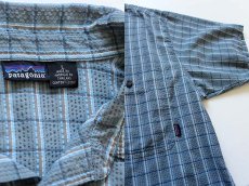 画像3: patagoniaパタゴニア チェック 半袖 シアサッカーシャツ L (3)