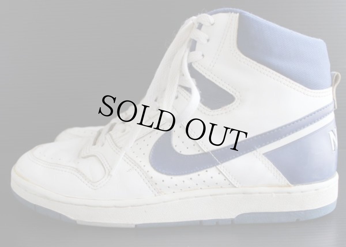 画像2: 80s NIKEナイキ DELTA FORCE AC デルタフォース Hi 白×青 9.5 (2)