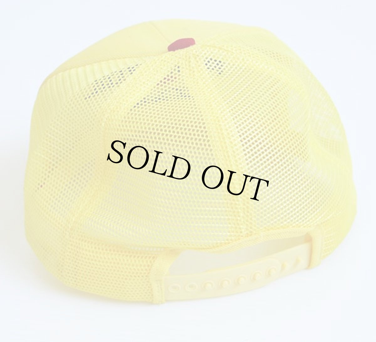 画像2: デッドストック★80s USA製 Swingster PENNZOIL ロゴ刺繍 メッシュキャップ 黄 (2)