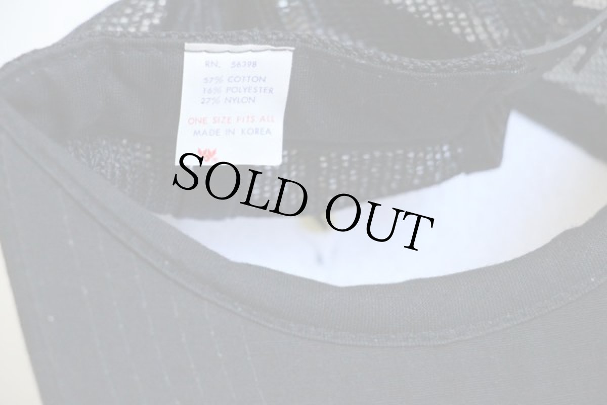 画像3: デッドストック★80s PLATOON 発泡プリント メッシュキャップ 黒 (3)