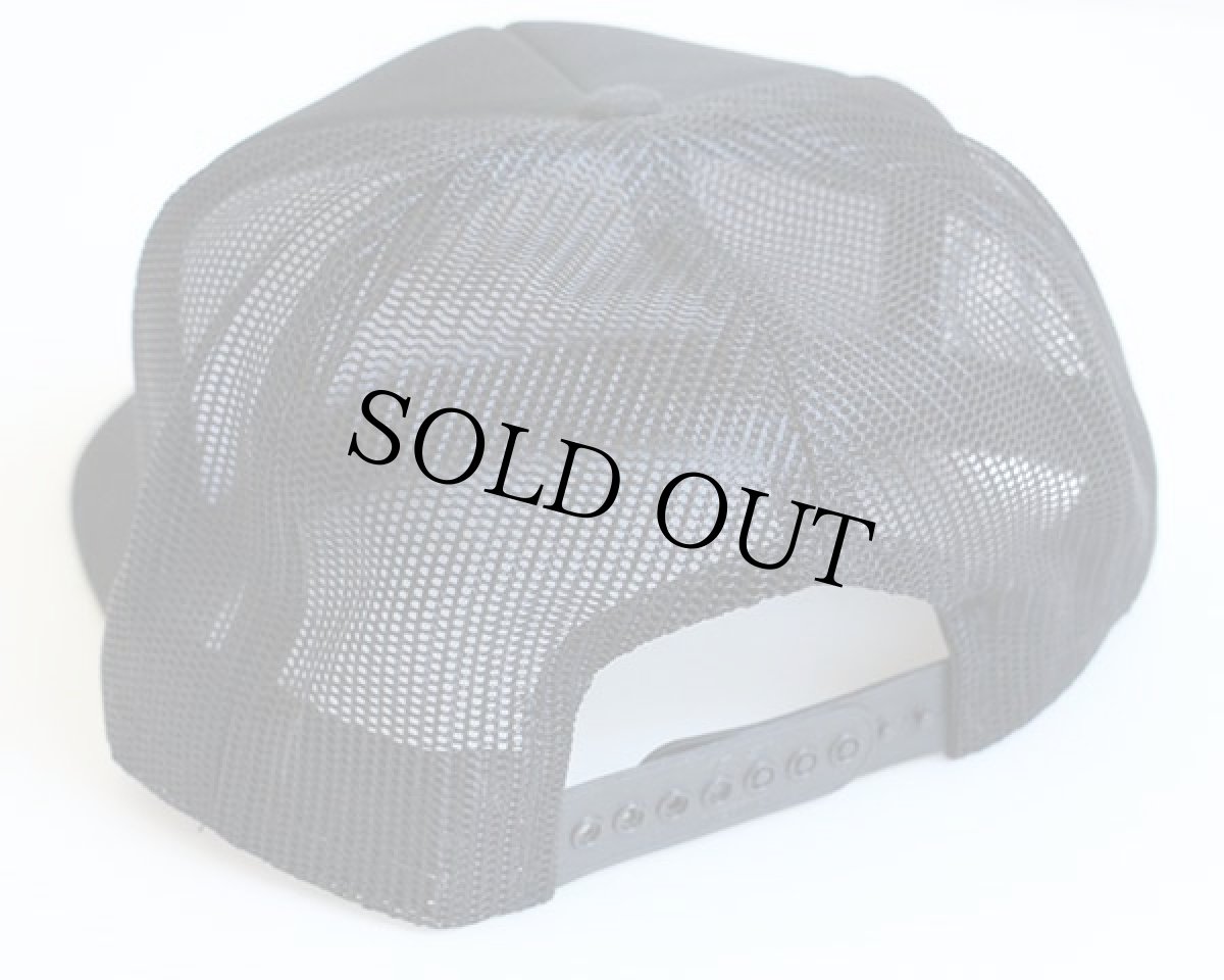 画像2: デッドストック★80s PLATOON 発泡プリント メッシュキャップ 黒 (2)