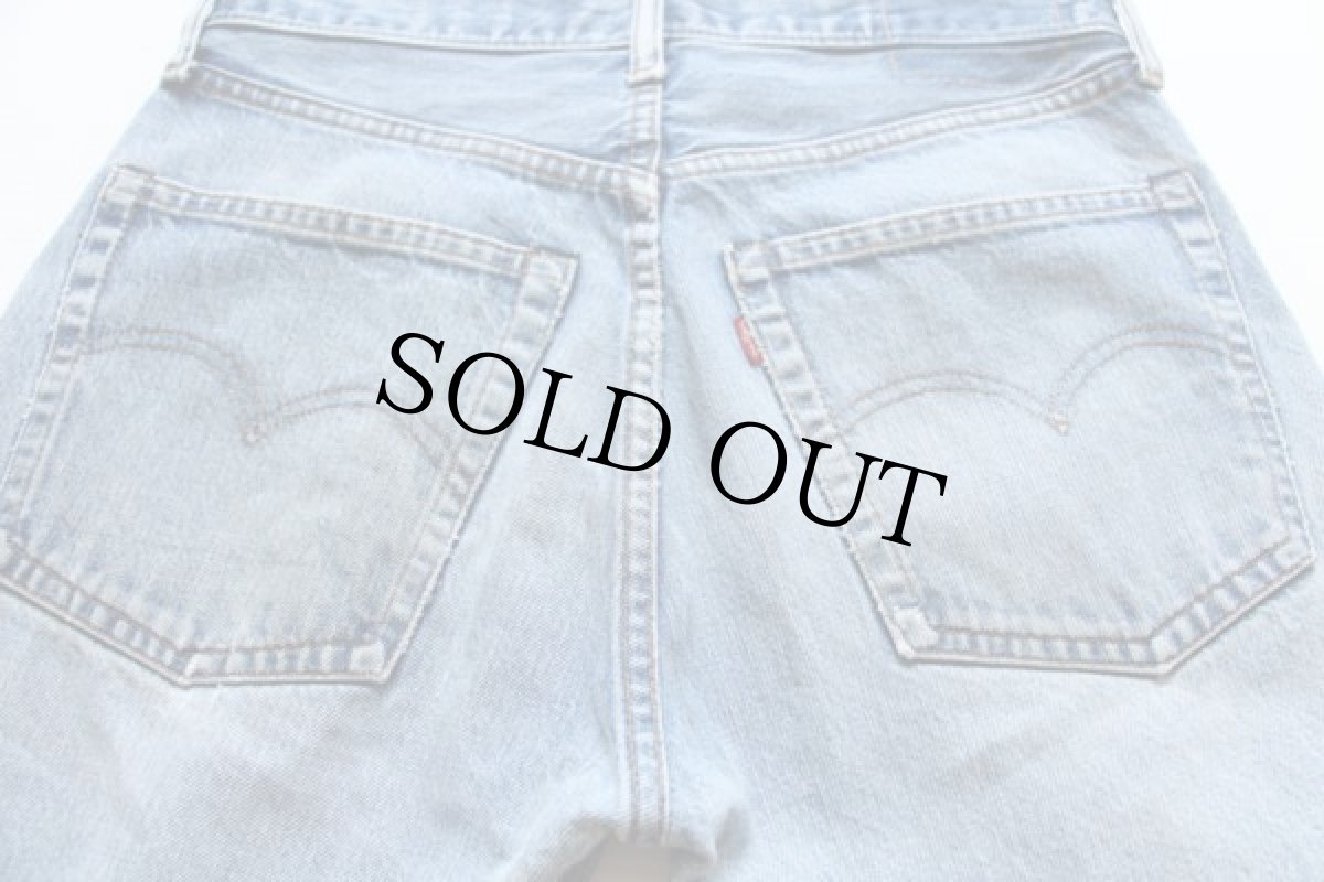 画像3: 70s USA製 Levi'sリーバイス 505 66後期 ダメージ デニムパンツ w32 L34 (3)