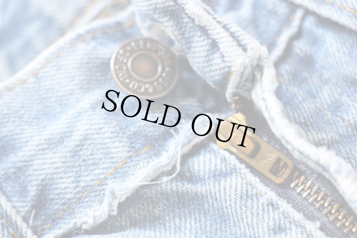 画像5: 70s USA製 Levi'sリーバイス 505 66後期 ダメージ デニムパンツ w32 L34 (5)