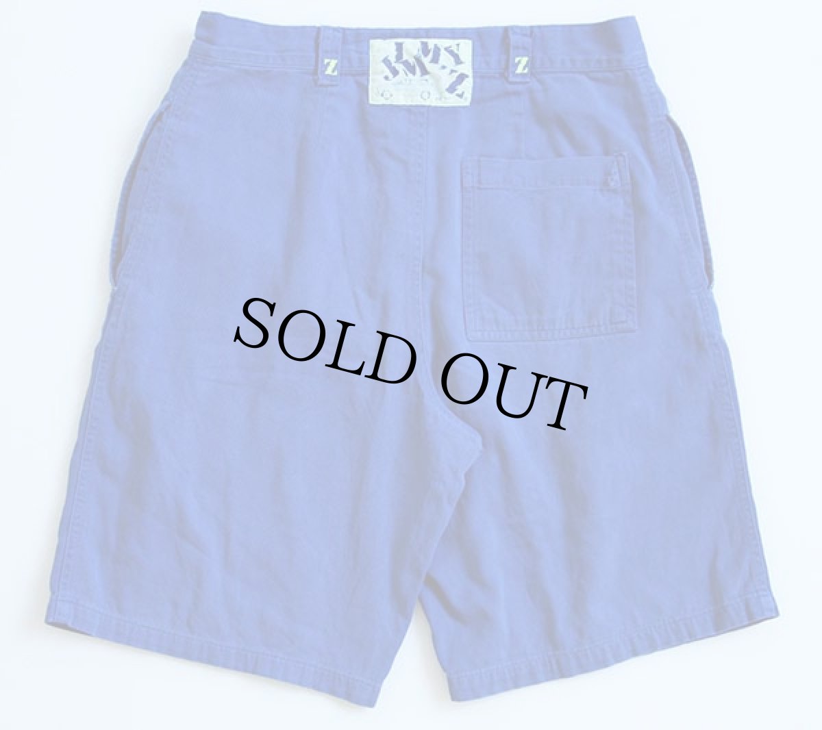 画像2: 80s JIMMY'Zジミーズ コットン ショートパンツ 青 28★ショーツ (2)