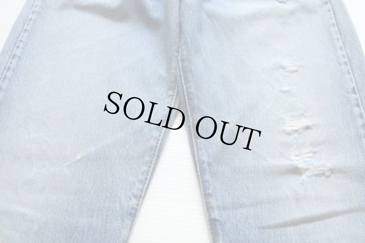 画像7: 70s USA製 Levi'sリーバイス 505 66後期 ダメージ デニムパンツ w32 L34 (7)