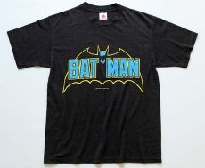 画像2: 80s USA製 BATMANバットマン Tシャツ 黒 L (2)