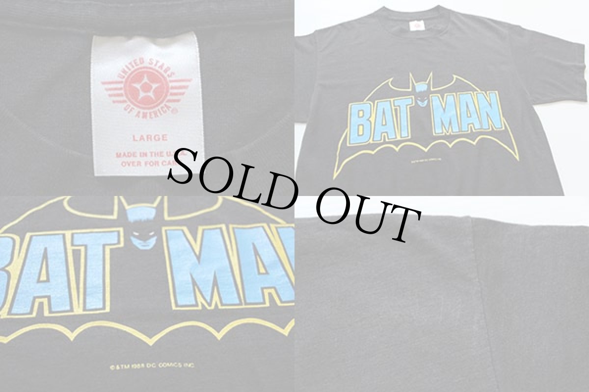 画像4: 80s USA製 BATMANバットマン Tシャツ 黒 L (4)