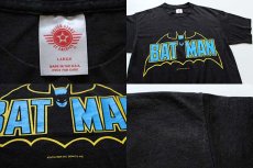 画像4: 80s USA製 BATMANバットマン Tシャツ 黒 L (4)