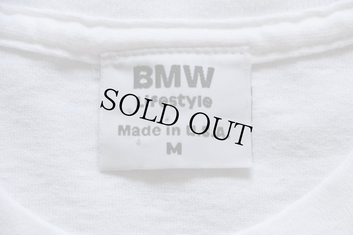 画像3: 90s USA製 BMW ロゴ コットンTシャツ 白 M (3)