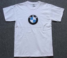 画像2: 90s USA製 BMW ロゴ コットンTシャツ 白 M (2)