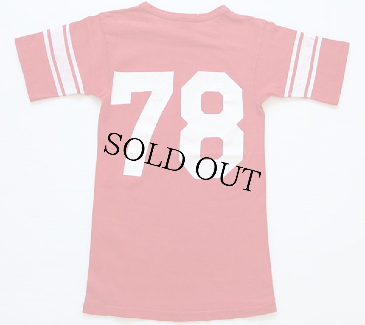 画像2: 70s USA製 Championチャンピオン U.W.-STOUT 78 コットン フットボールTシャツ 赤 S (2)