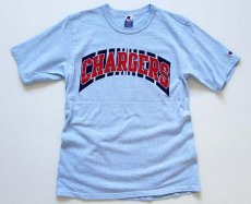 画像2: 90s USA製 Championチャンピオン CHARGERS Tシャツ 杢ブルー M (2)