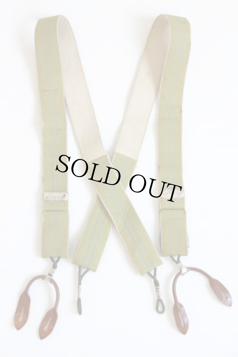 画像2: ビンテージ Nu-Way ライン入り ボタンタブ式 サスペンダー★833 (2)