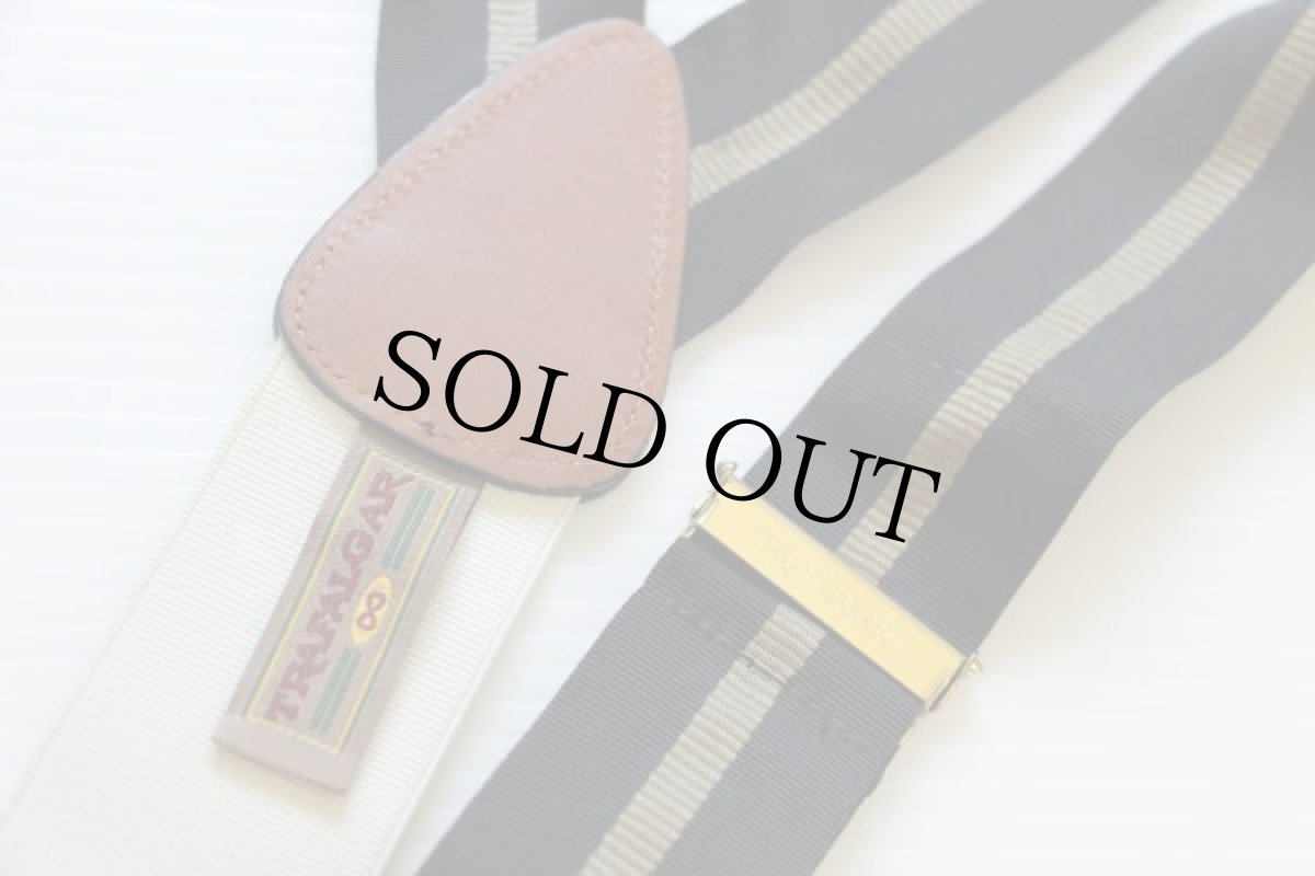 画像3: 英国製 TRAFALGAR ライン入り ボタンタブ式 サスペンダー★888 (3)