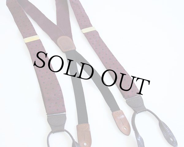 USA製 COLE-HAANコールハーン 織り柄 ドット ボタンタブ式