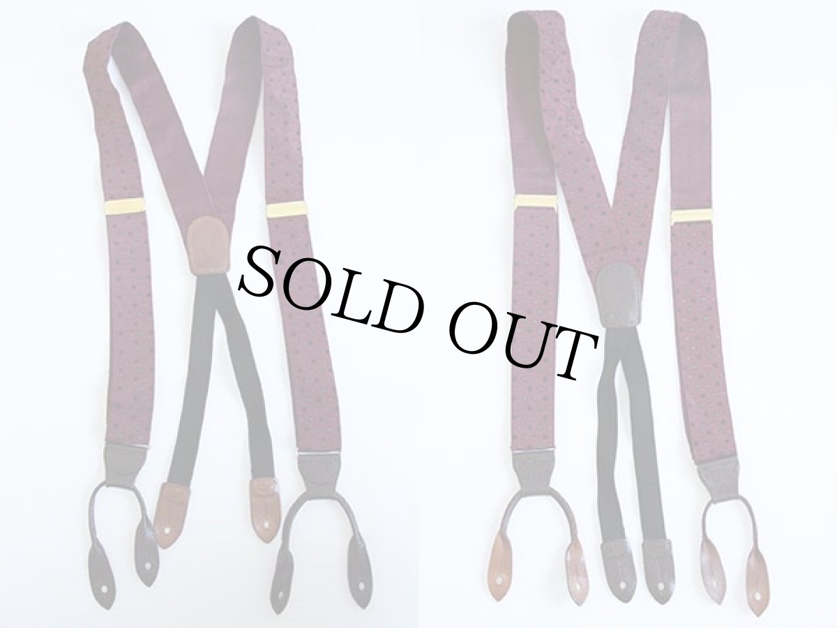 画像2: USA製 COLE-HAANコールハーン 織り柄 ドット ボタンタブ式 サスペンダー★886 (2)