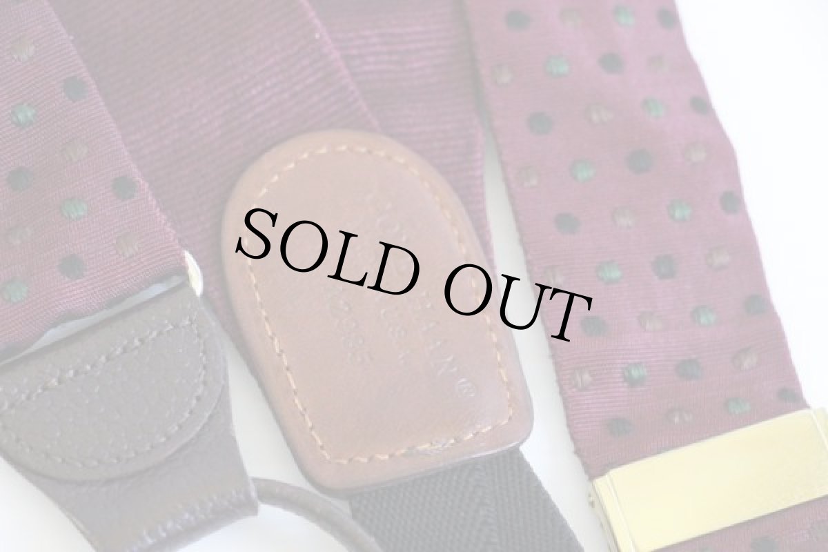 画像3: USA製 COLE-HAANコールハーン 織り柄 ドット ボタンタブ式 サスペンダー★886 (3)