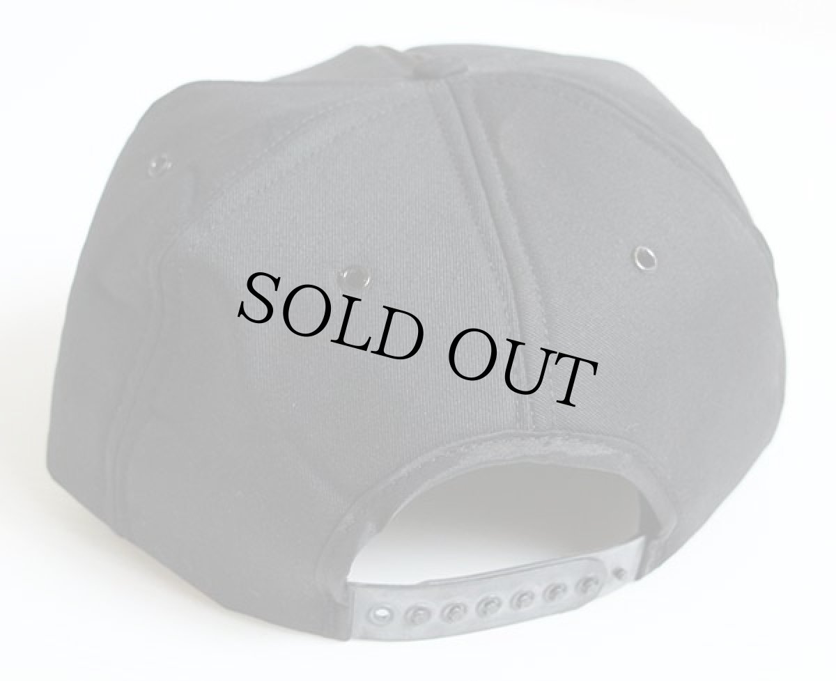 画像2: デッドストック★80s USA製 CAT キャタピラー パッチ付き キャップ 黒 (2)