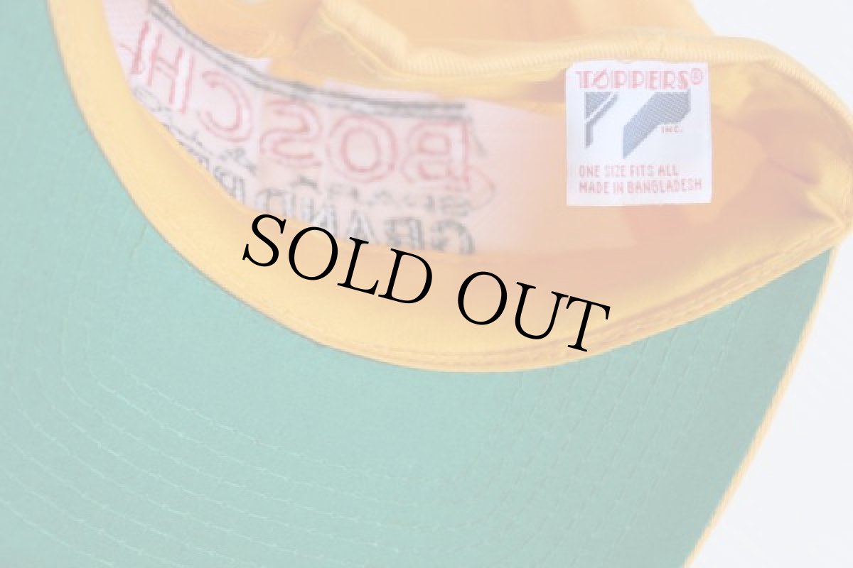 画像3: 90s BOSCHボッシュ SPARK PLUG TOYOTAトヨタ ロゴ刺繍 コットンキャップ 黄 (3)