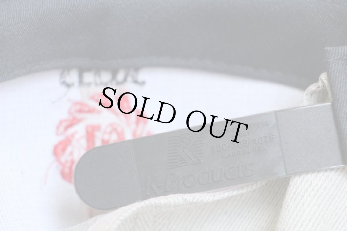 画像3: デッドストック★80s USA製 LG SEEDS ロゴ刺繍 ツートン コットンキャップ ライトグレー×グレー (3)