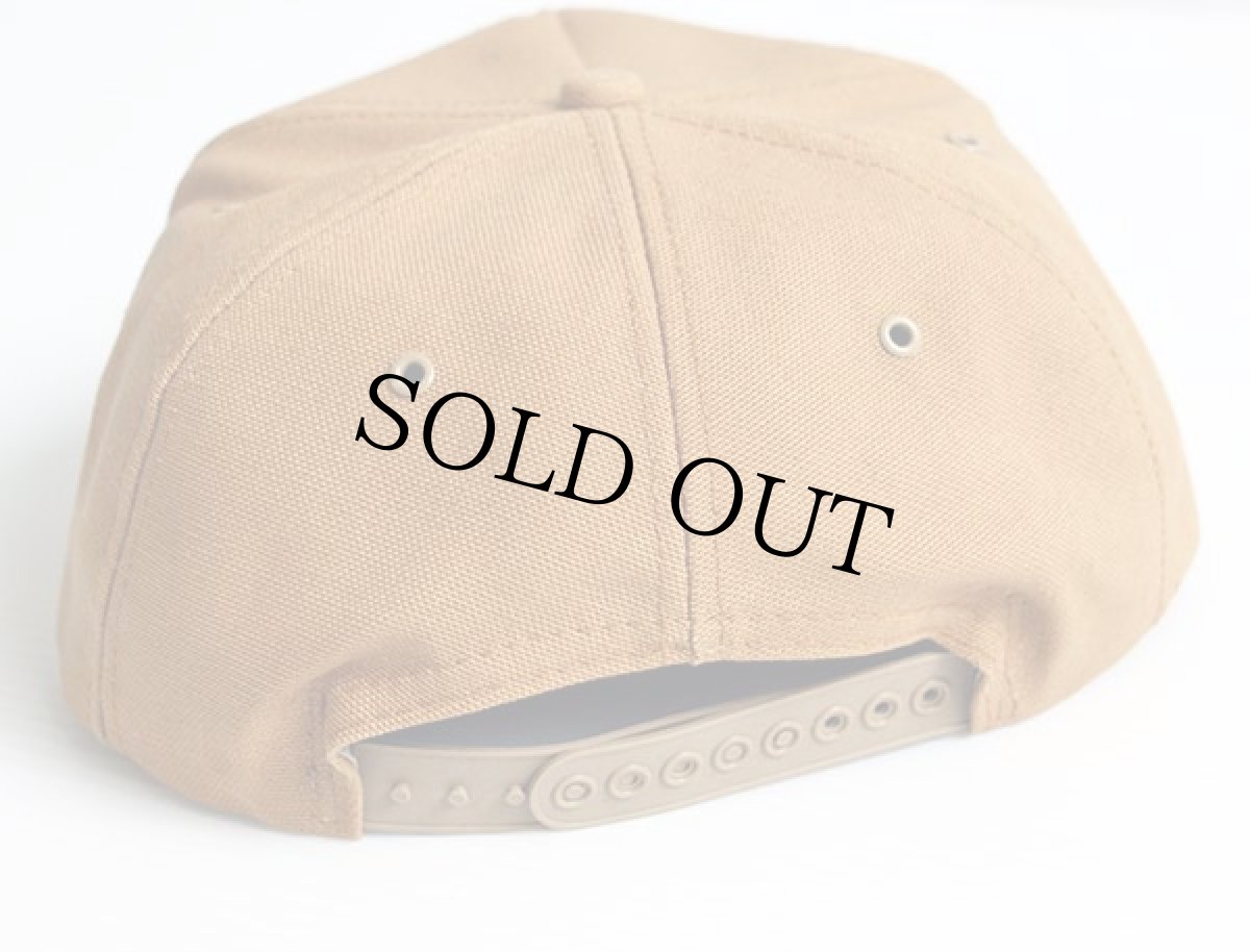 画像2: デッドストック★80s USA製 LG SEEDS ロゴ刺繍 ダック地 コットンキャップ 茶 (2)