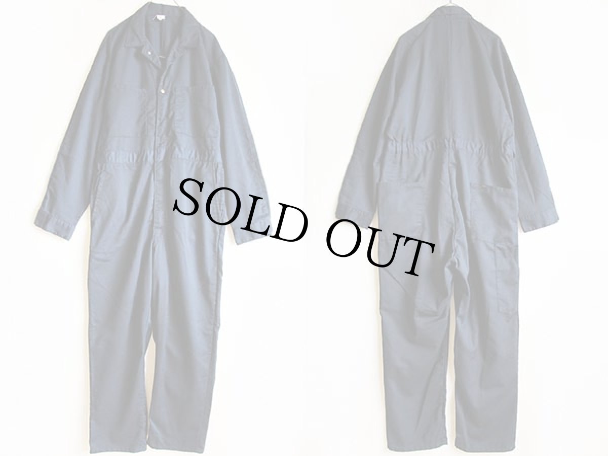 画像2: 70s Leeリー ピケ オールインワン 紺★つなぎ B (2)