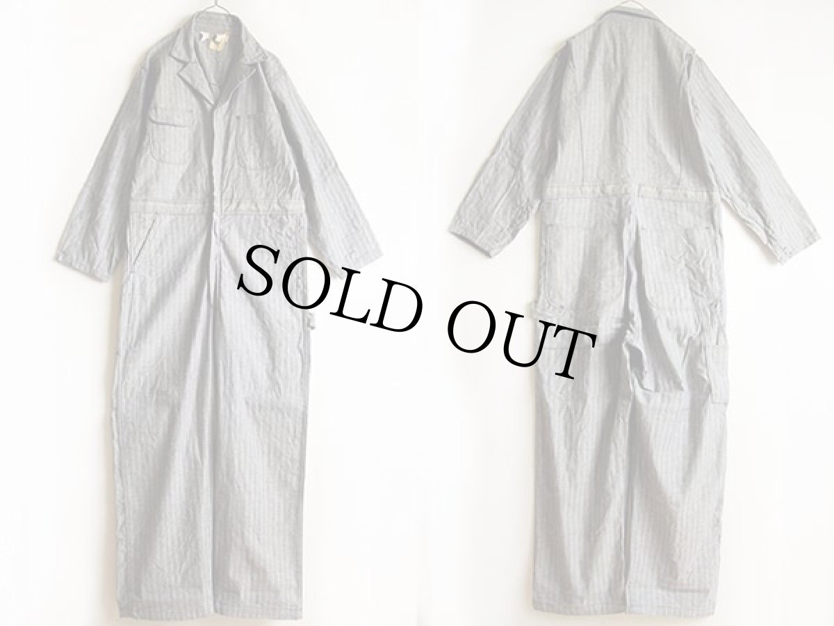 画像2: 70s USA製 BIG BEN by Wranglerラングラー HBT ヘリンボーンツイル オールインワン 40L★つなぎ (2)